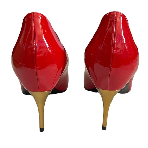 ⛔️ SOLD ⛔️ NEW Gucci Women's Priscilla Patent Leather Pointed-Toe Pumps 39 Red - Picture 7 of 13